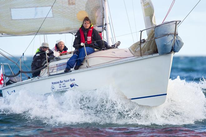 Outlaw winning S80 sailing for Darwin Sailing Club - Australian Women’s Keelboat Regatta 2014 ©  Steb Fisher